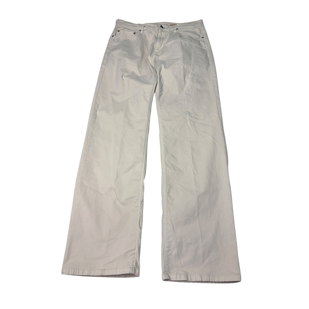Orvis Five Pocket Pants Mens 34x32 Off White Cotton Stretch Straight Leg 20HY